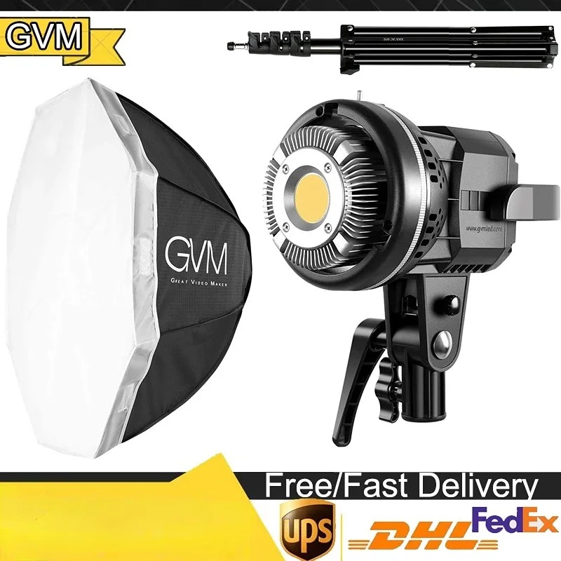 GVM P80S 80W Softbox Lighting Kit With APP Control Professional Studio Photography Lighting With Digital Display LED Video Light