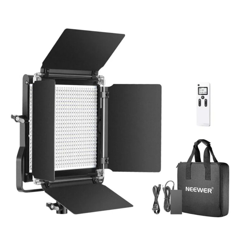 Neewer Advanced 2.4G 660 LED Video Light, Dimmable Bi-Color LED Panel With LCD Screen+2.4G Wireless Remote For Portrait Product