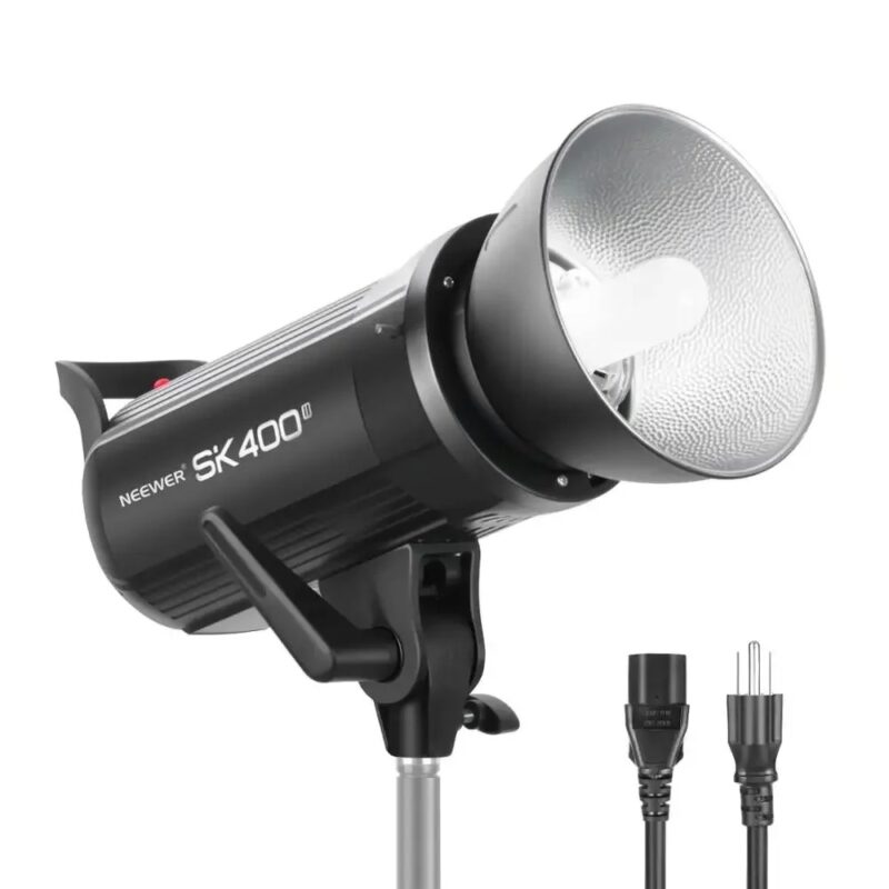 Neewer SK400II Studio Strobe 400W, 2.4G Wireless System GN65 5600K Monolight + Bowens Mount 150W Modeling Lamp Large LCD Panel