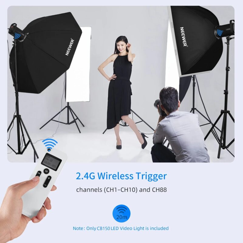 Neewer Dimmable LED Video Light,LED Lighting CRI 97+ And 2.4G Wireless Remote For Studio Video Lighting YouTube Photography - Image 5