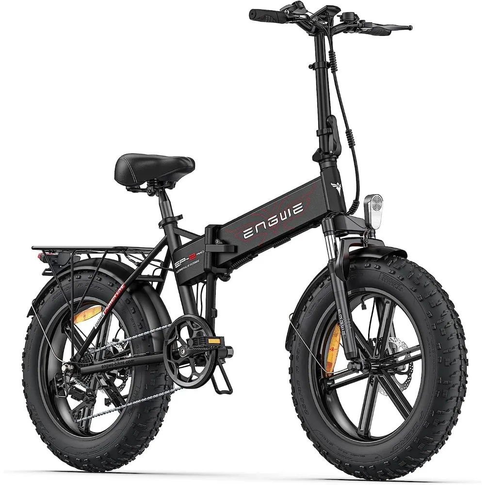 1000W Adult Folding Electric Bike, 20 Inch 4.0 Fat Tire Dirt Bike with 48V 13AH Battery, Top Speed 28 mph 75 Miles, 7 Speeds