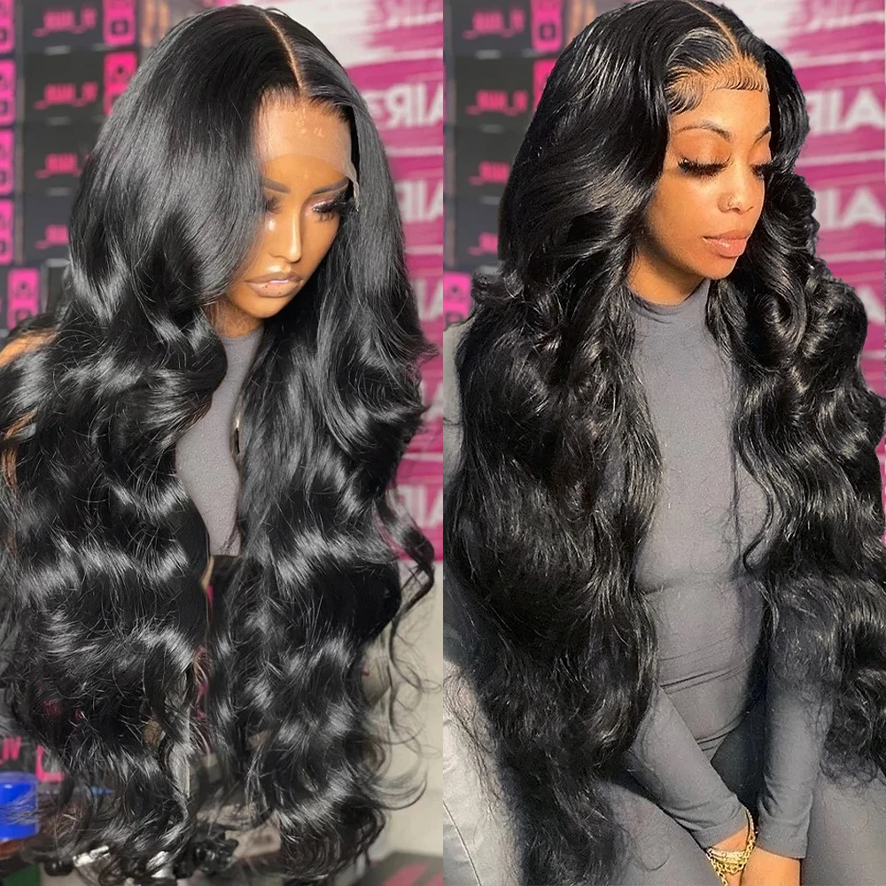 200 Density 30 40 Inch 13x6 Transparent Lace Frontal Body Wave Wigs Human Hair Remy 13x4 Lace Front Wig For Black Women