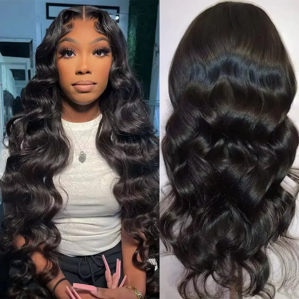 200Density 30Inch 13x6Transparent HD Lace Frontal Body Wave Wigs Human Hair Pre Plucked Remy 13x4 Lace Front Wig For Black Women