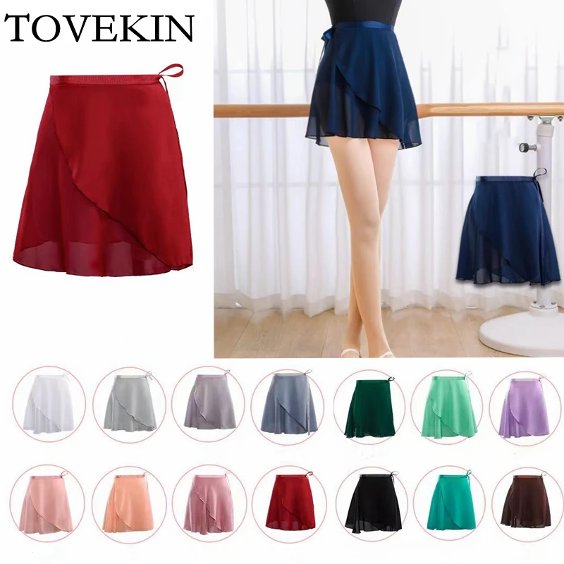 Adult Chiffon Ballet Tutu Dance Skirt Women Girls Gymnastics Wrap Skirt Training Ballet Skirts §À§Ò§Ü§Ñ Ballet Dance Faldas