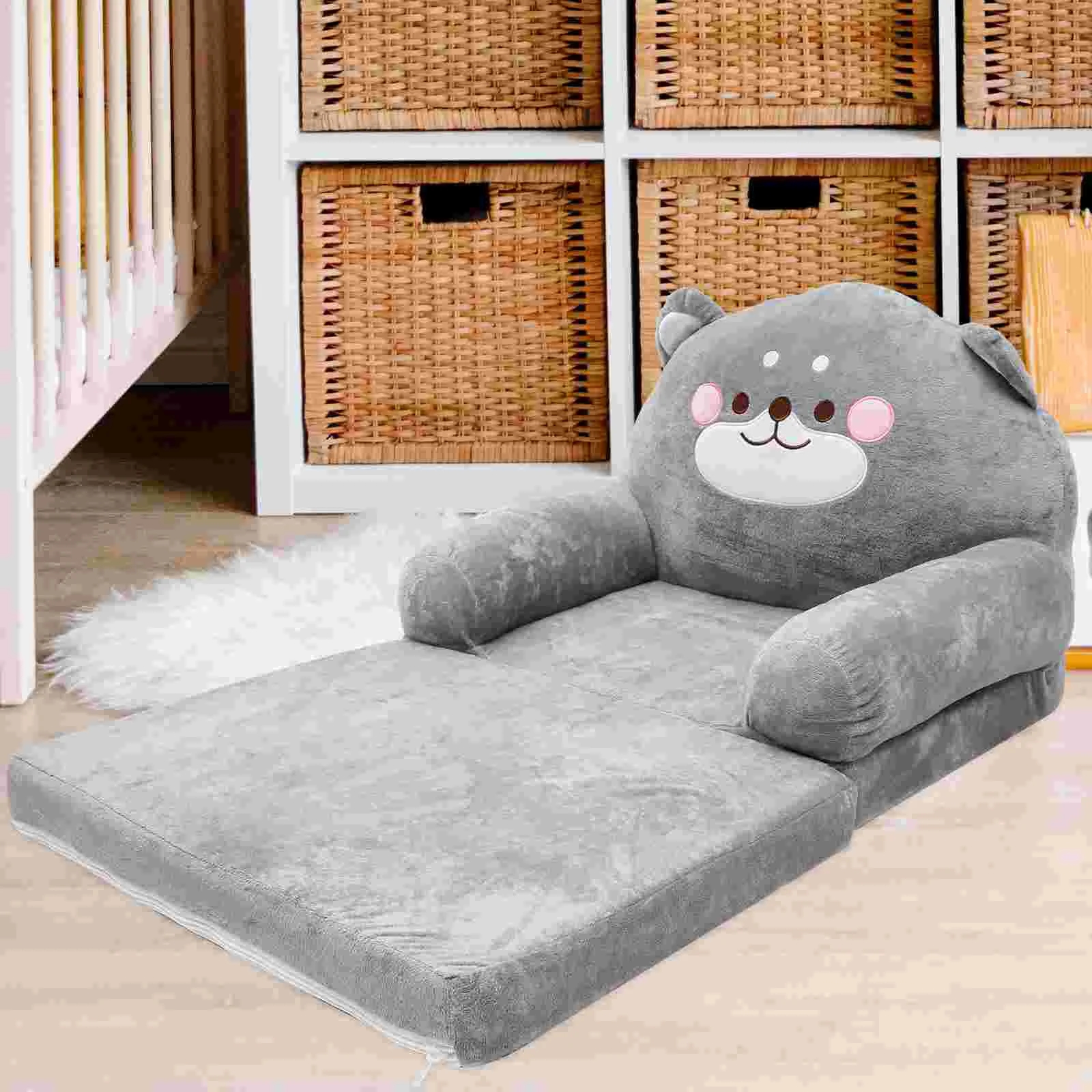 Folding Children's Sofa Armchair Mini Baby for Couches Elephant Shape Kid Seat Plush Kid's Toy Set Kids
