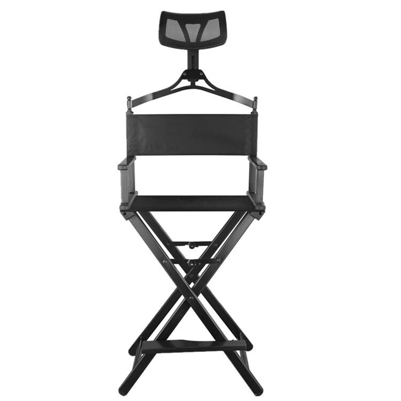 Outdoor Folding Chair Director Makeup Chair Leisure High Chairs Bar Seat Portable Aluminum Alloy Home Camping Beach Travel