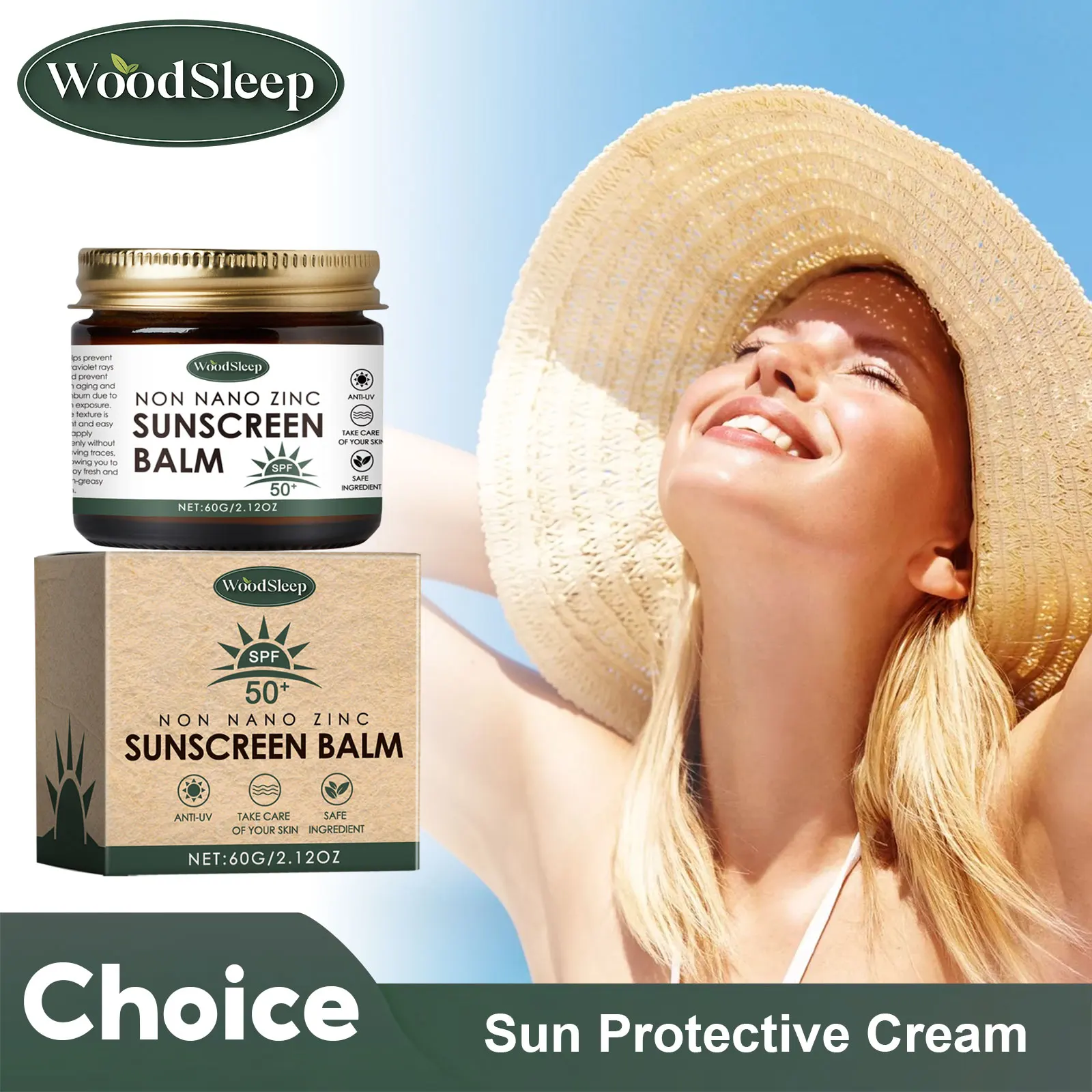 SPF50 Sunscreen Cream Face Body Solar Blocker UV Isolation Moisturizing Refreshing Oil Control Anti Oxidant Sun Protector Cream